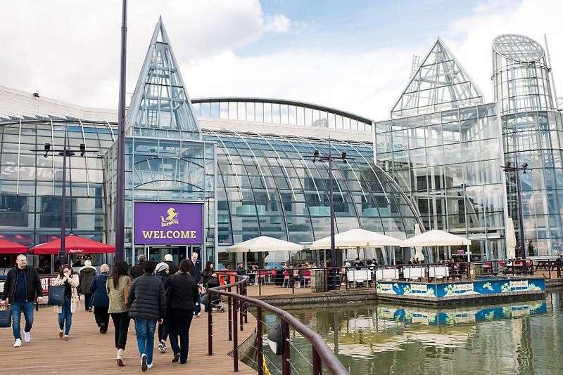 A 'brawl' erupted between a group of young boys at Bluewater earlier today