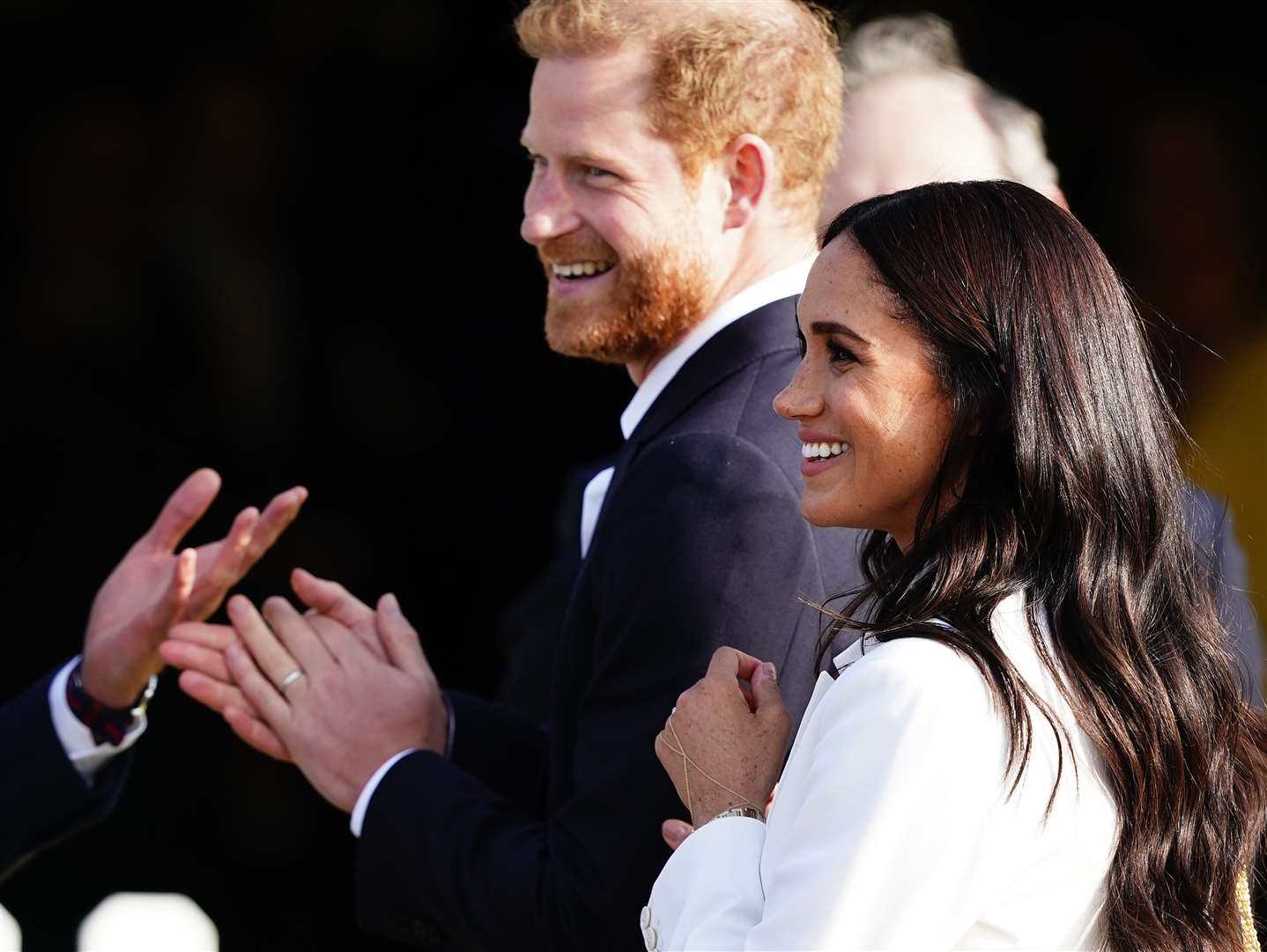 The Duke and Duchess of Sussex attending a reception hosted by the City of The Hague and the Dutch Ministry of Defence, celebrating the forthcoming Invictus Games in April 2022 (Aaron Chown/PA)