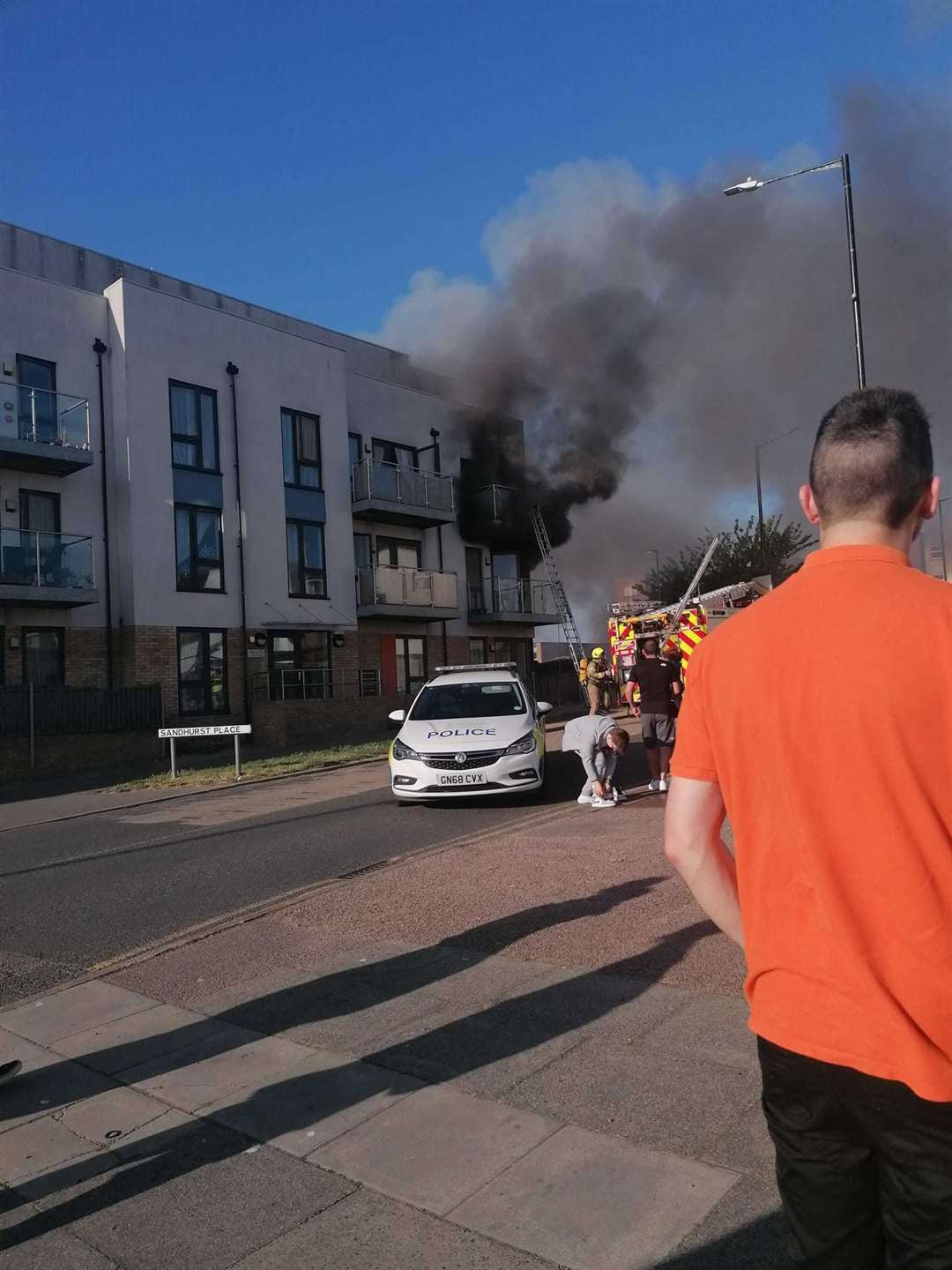 Fire in Sandhurst Place in Margate