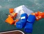 Floats were used to transport the drugs in The Channel. Picture: CPS