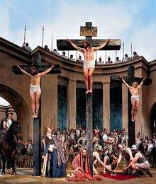 A previous Passion Play in Oberammergau, Germany