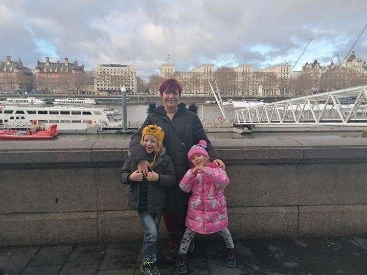 Over the past year Toni Crews has enjoyed day trips out with her family including the children's first outing to London