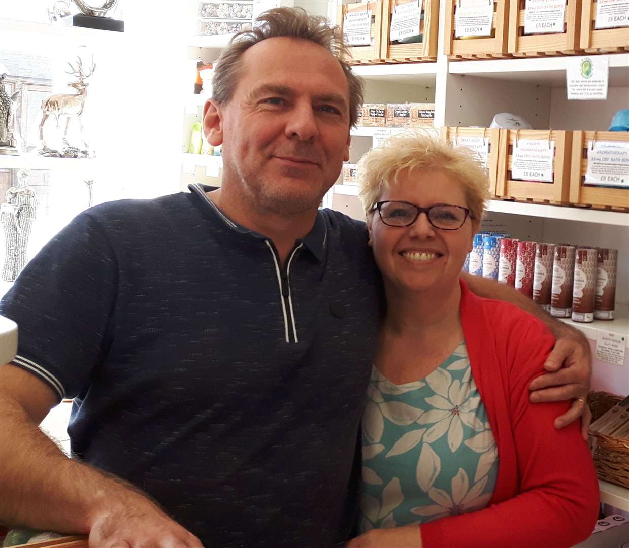 Jane and Mike Wood are selling CBD products at their shop BonneBommb (17034224)