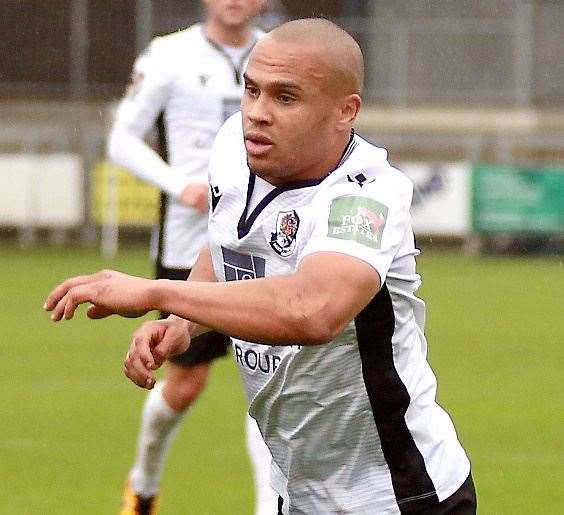 Dartford striker Elliott Romain Picture: Phil Lee