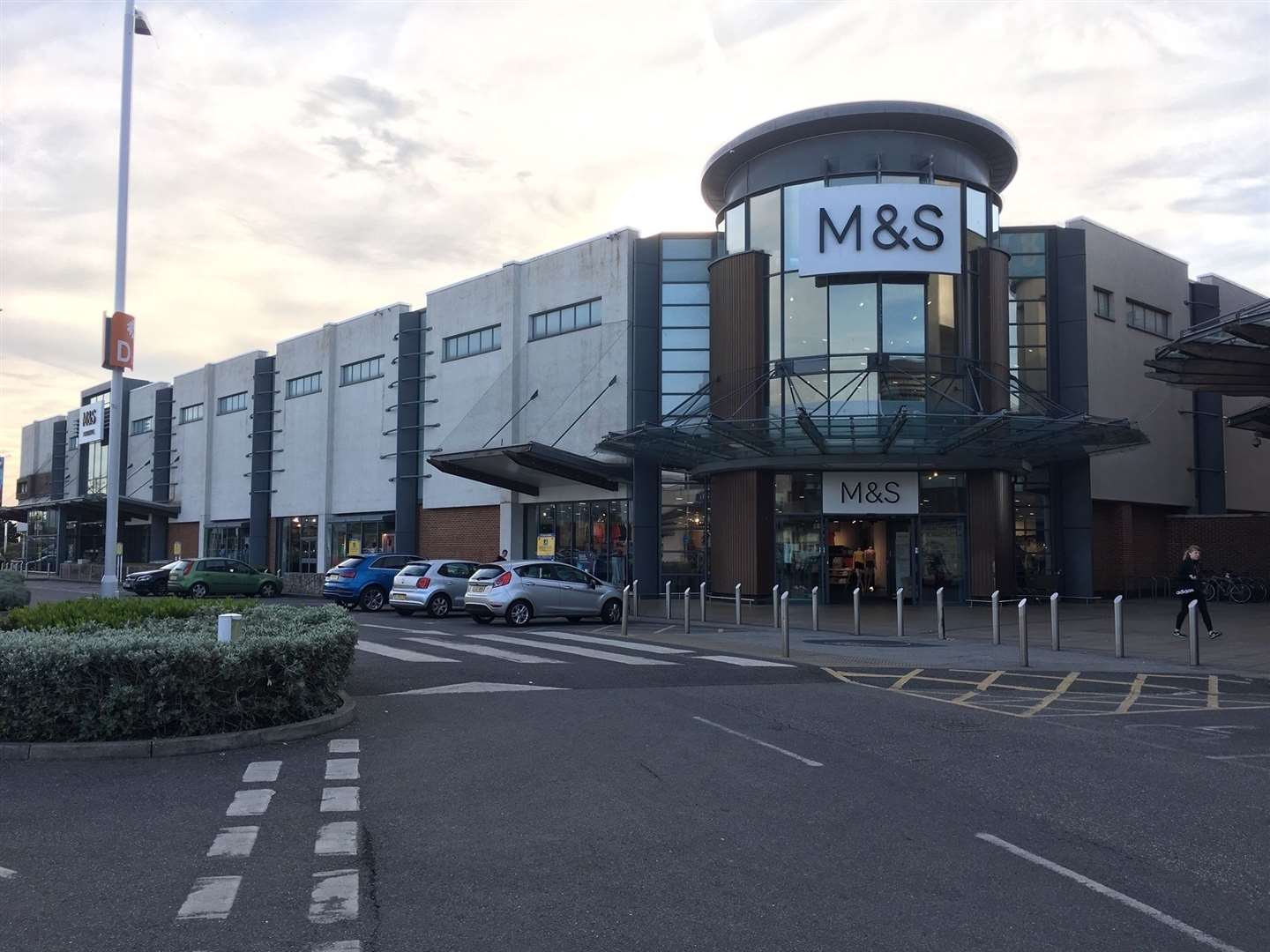 Westwood Cross shopping centre suffered flooding after last night's heavy rainfall.
