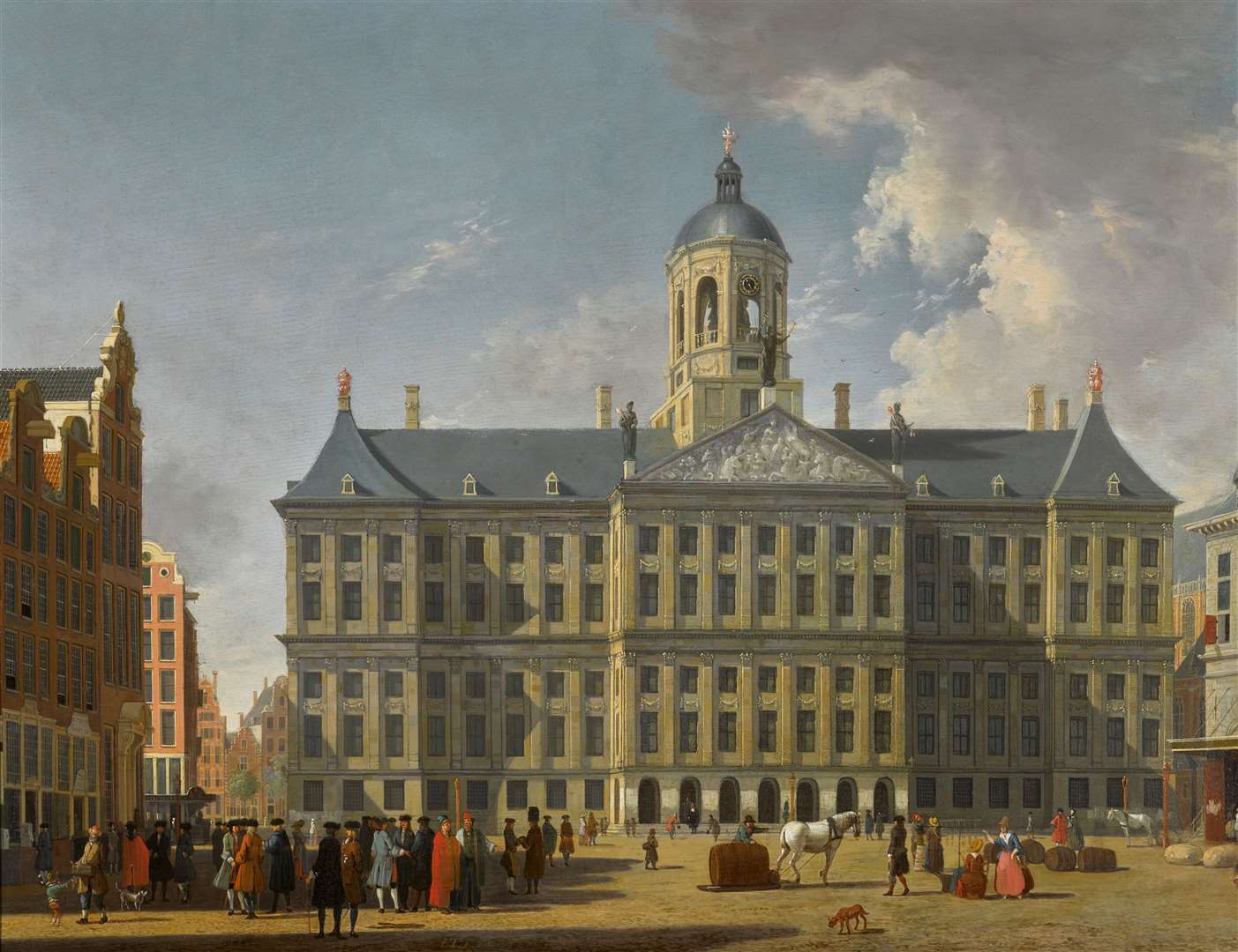 The Dam Square With A View Of The Stadhuis by Dutch artist Jan ten Compe, an item accepted through the scheme (Sotheby’s/PA)