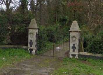 The gated entrance to the Westwood Lodge site