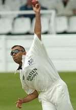MIN PATEL: Two wickets in as many balls