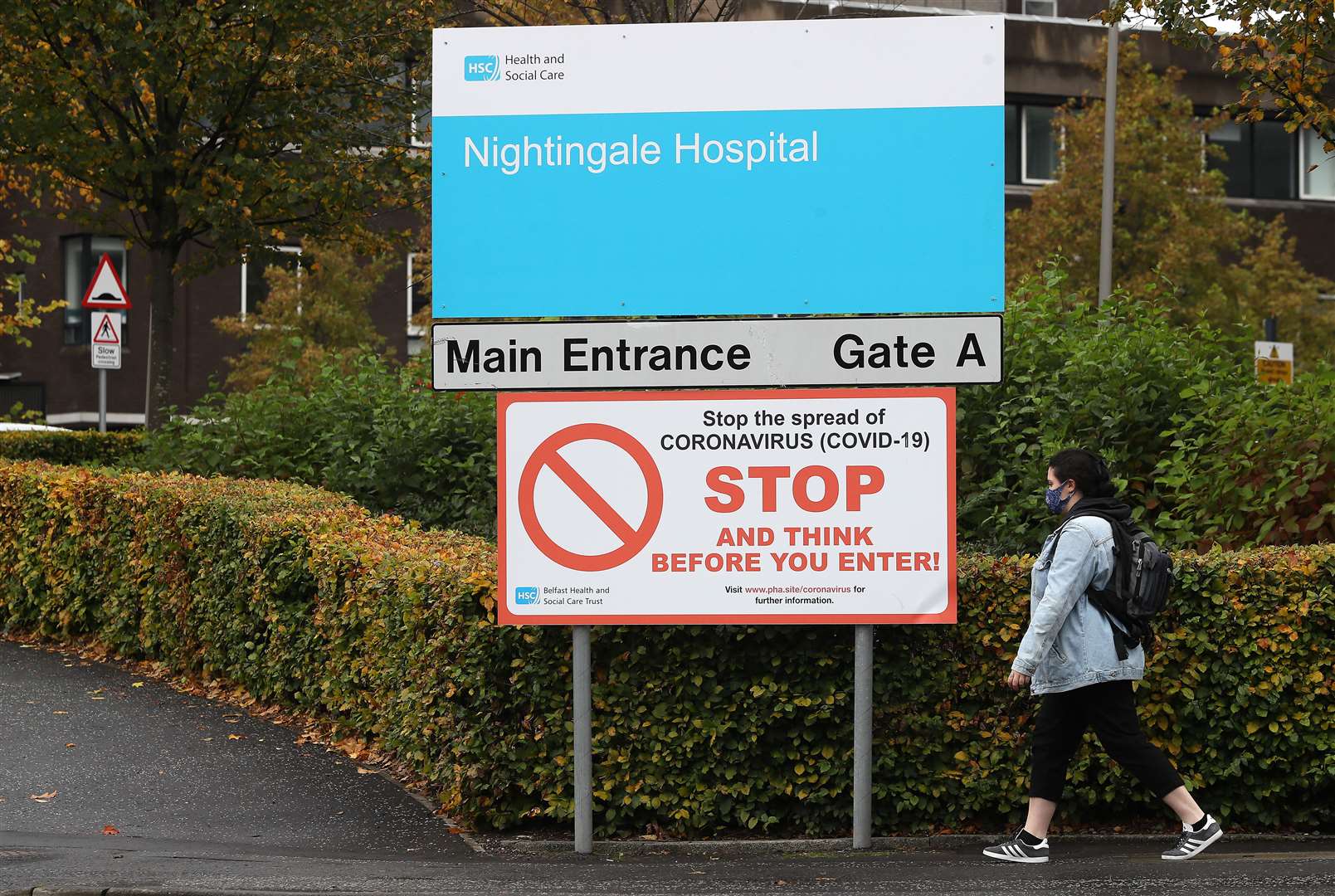 The Nightingale hospital was established at the City Hospital in Belfast (Brian Lawless/PA)