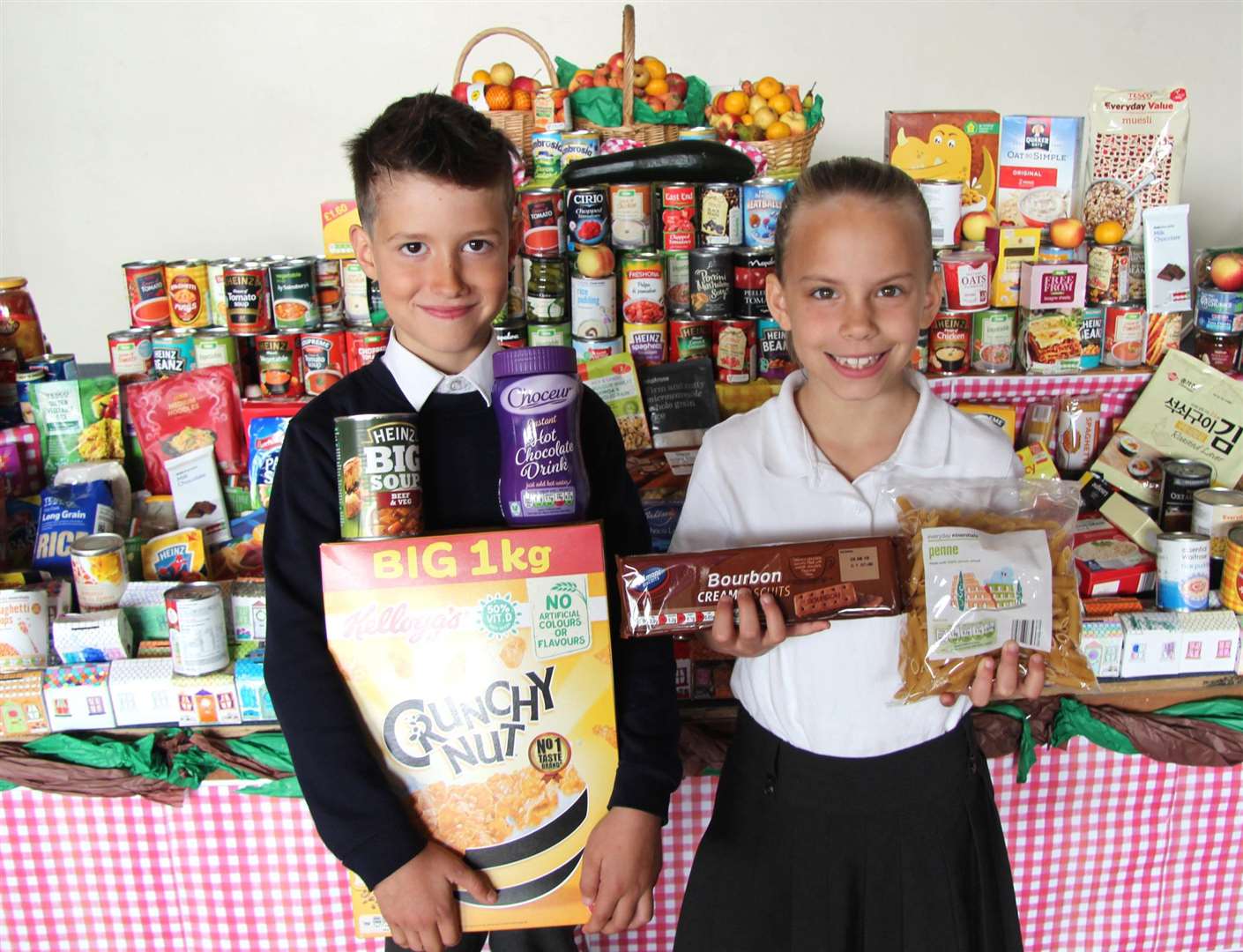 Pupils enjoying Chilton's harvest celebration (4594852)