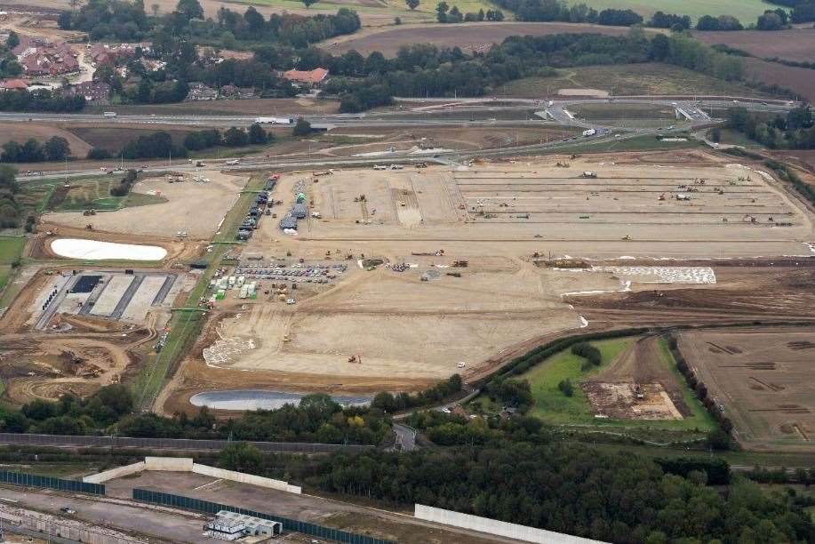 The vast Sevington MOJO site was initially set to be an industrial estate. Picture: Ady Kerry / Ashford Borough Council