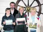 First prize winners Jackie Hagan, centre, Olive Medhurst, right, Sam Baylis, left, and Kent Life photographer Manu Palomeque, back