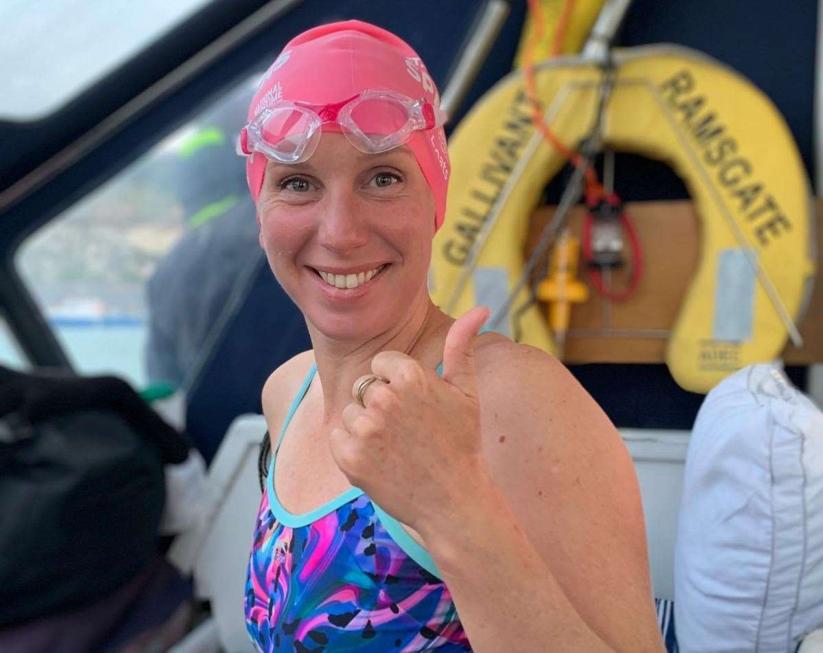 Sarah Philpott hopes her swimming can raise awareness of environmental issues