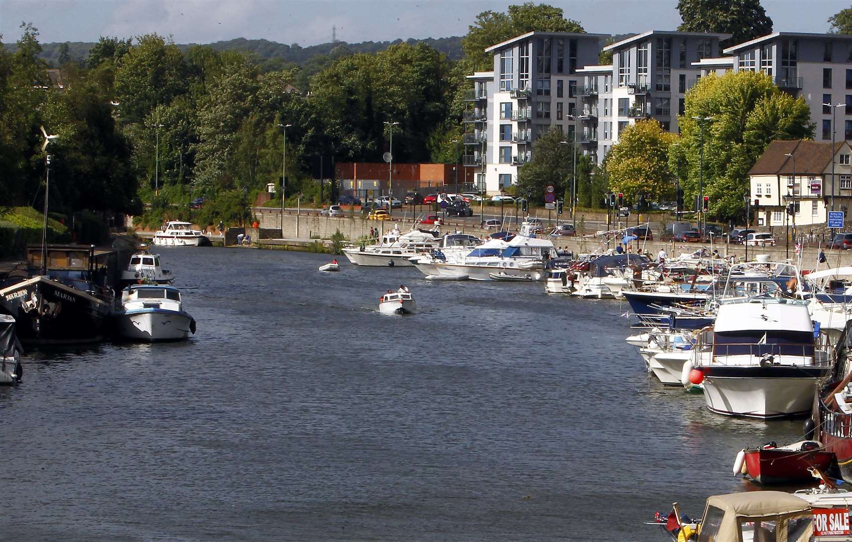 Leandro Da Silva threw his phone into the River Medway, in Maidstone Picture: Sean Aidan