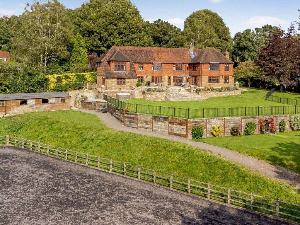 Corfu Cottage sits on a 3 acre plot in the Midway community and includes a stable yard. Photo: Zoopla