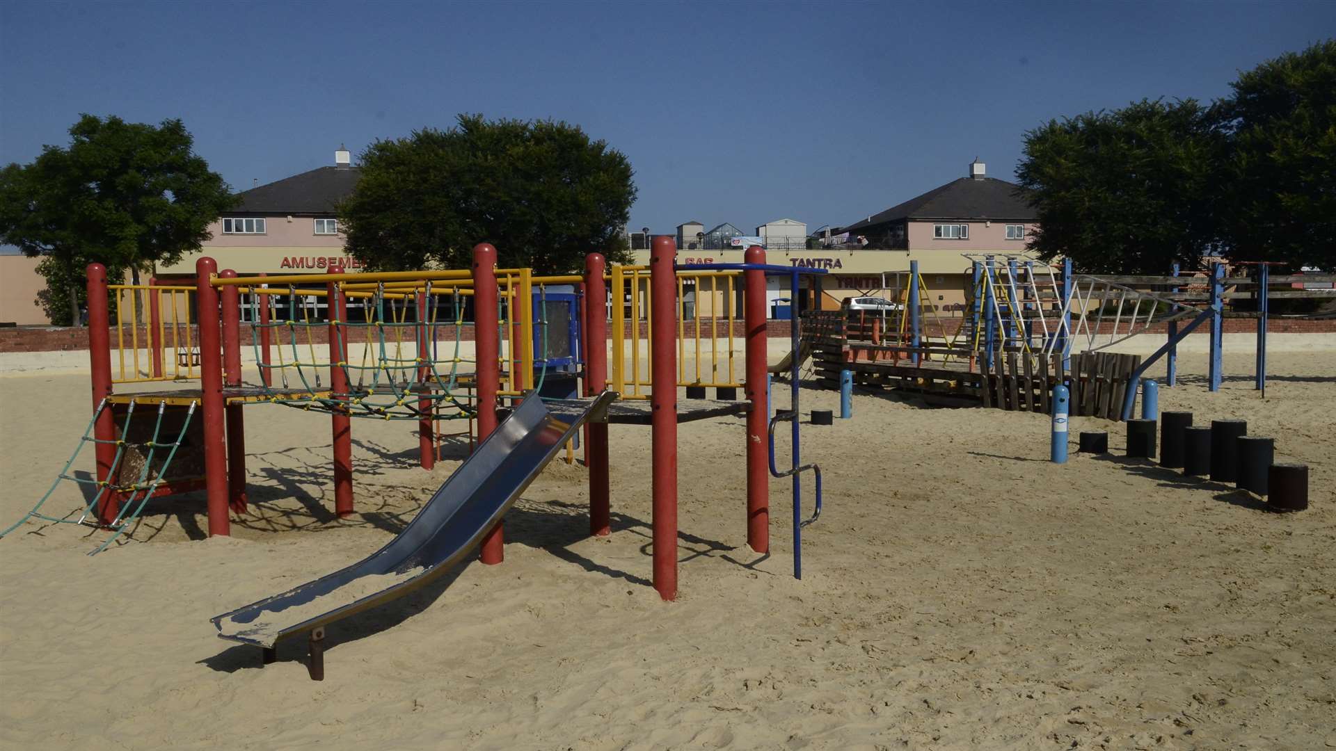 The play equipment at Beachfields Park