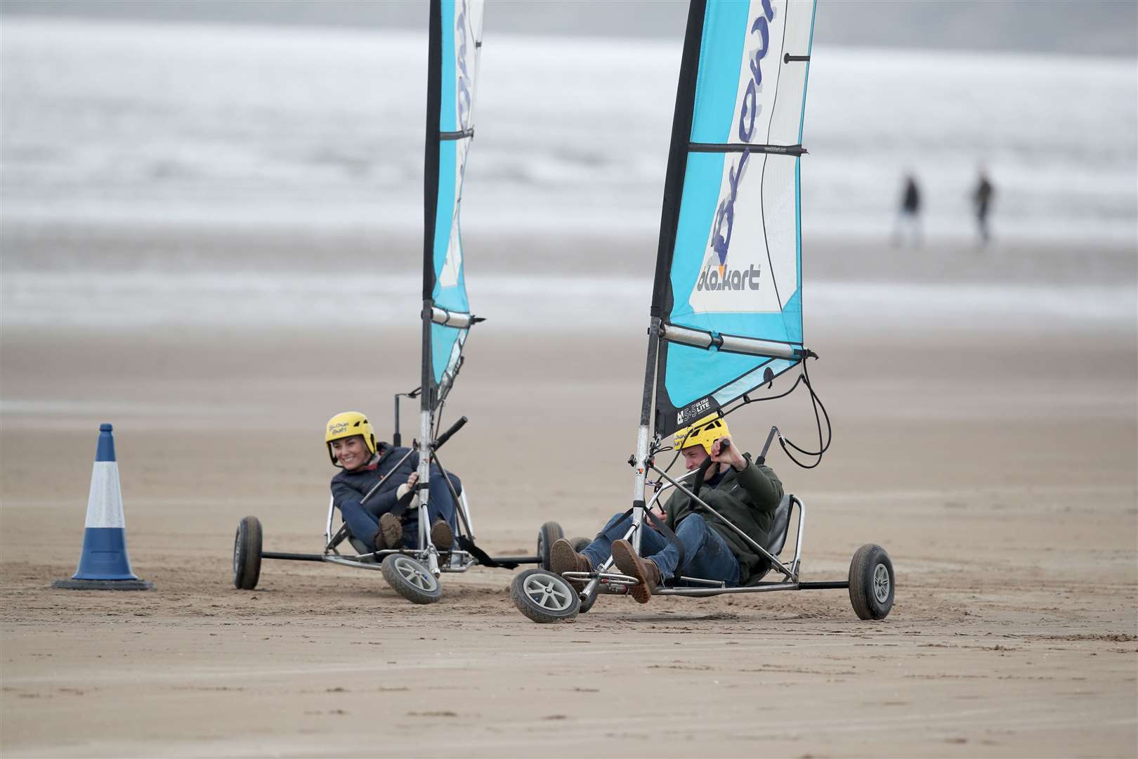 The couple came close to colliding (Andrew Milligan/PA)