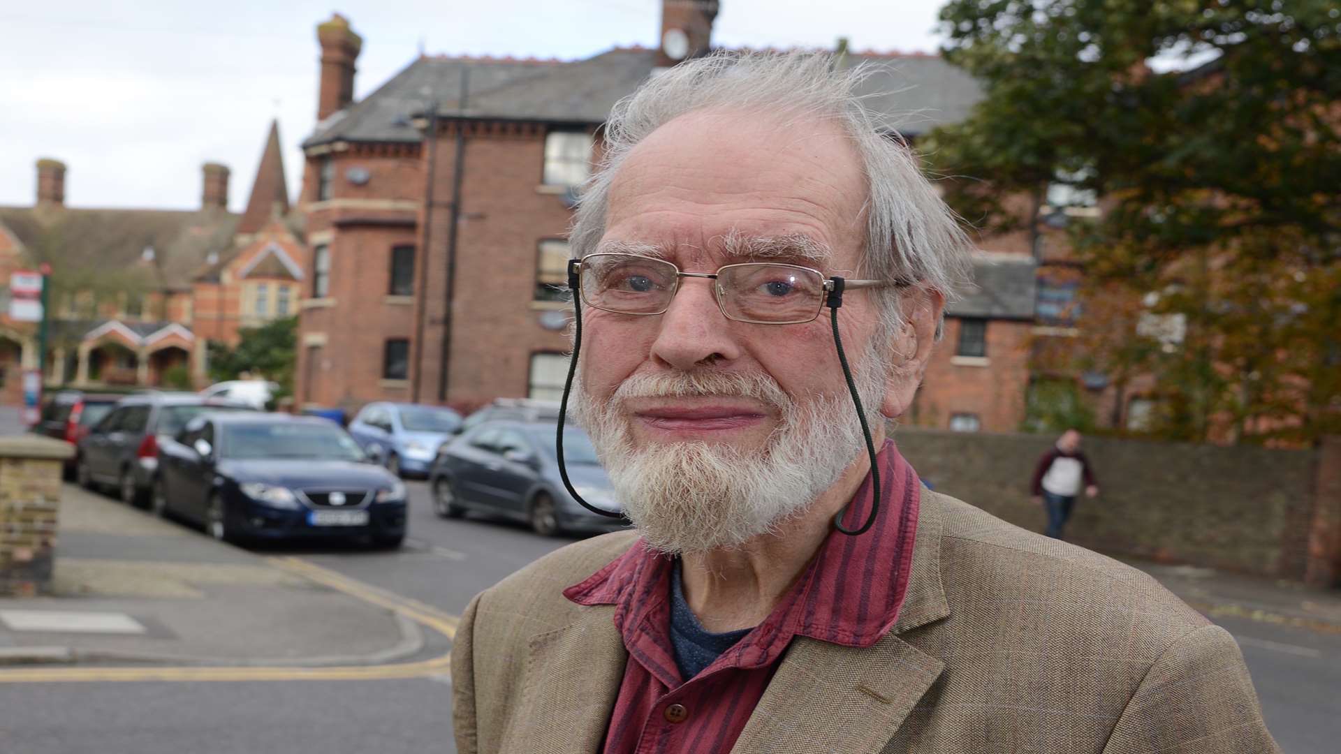 Arthur less than a month ago campaigning against large lorries travelling through the town