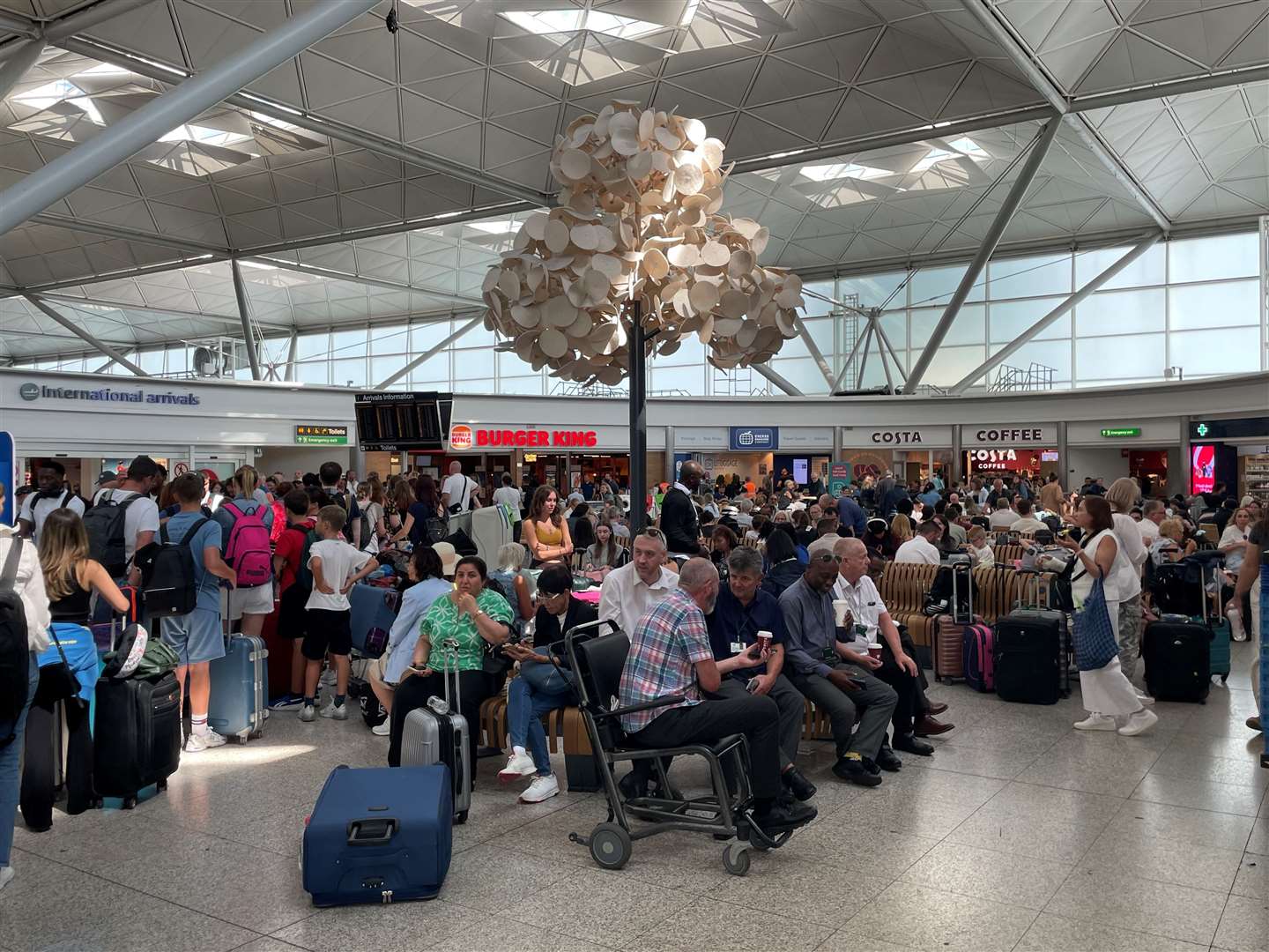 Outages have affected services at airports (Joe Giddens/PA)