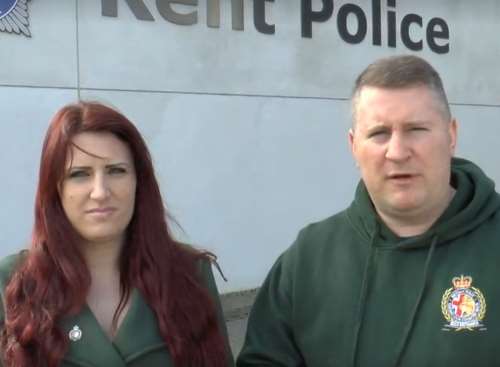 Leader Paul Golding and his deputy Jayda Fransen