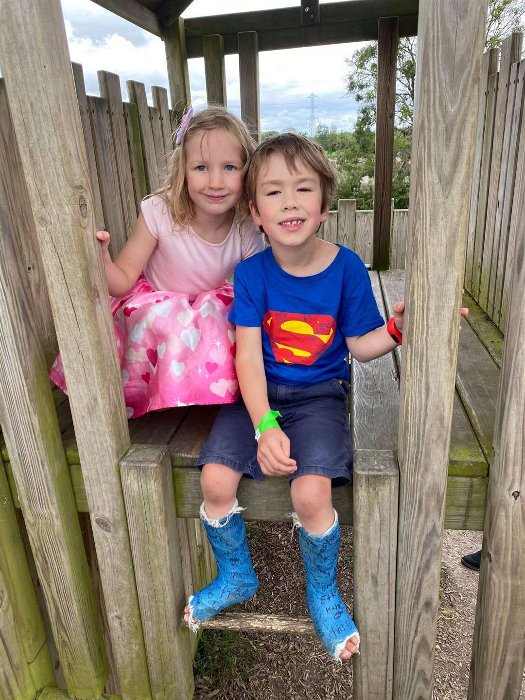 Lottie and Sebby Brett can now go on the same rides at Legoland (Joanna Brett)