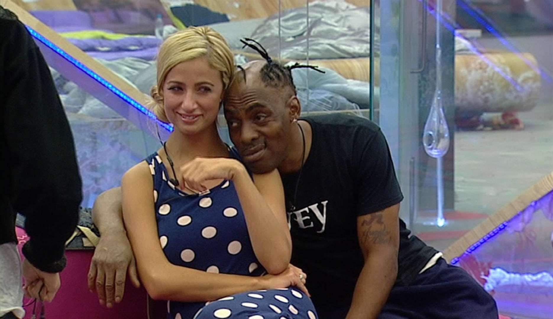 Chantelle and Coolio in the Ultimate Big Brother house (Channel 4/PA)