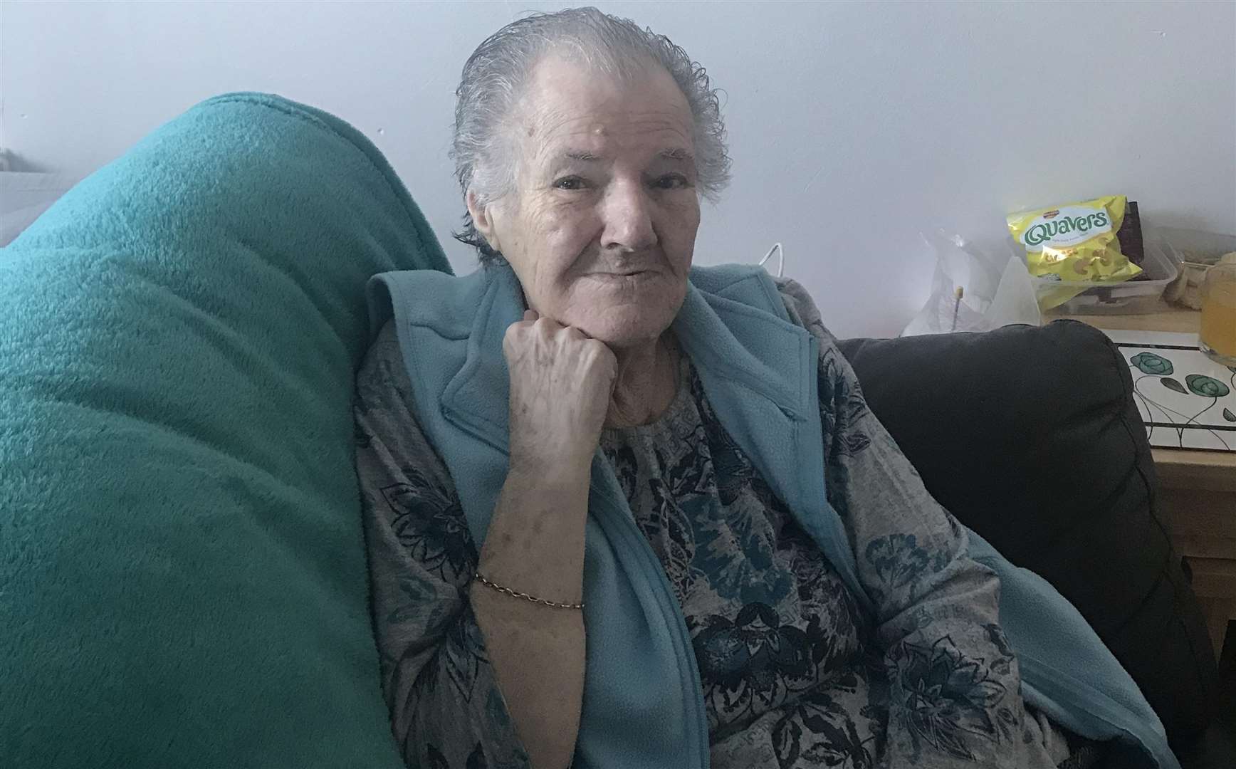 Beryl Harris, of Leysdown, was locked on an Age UK bus