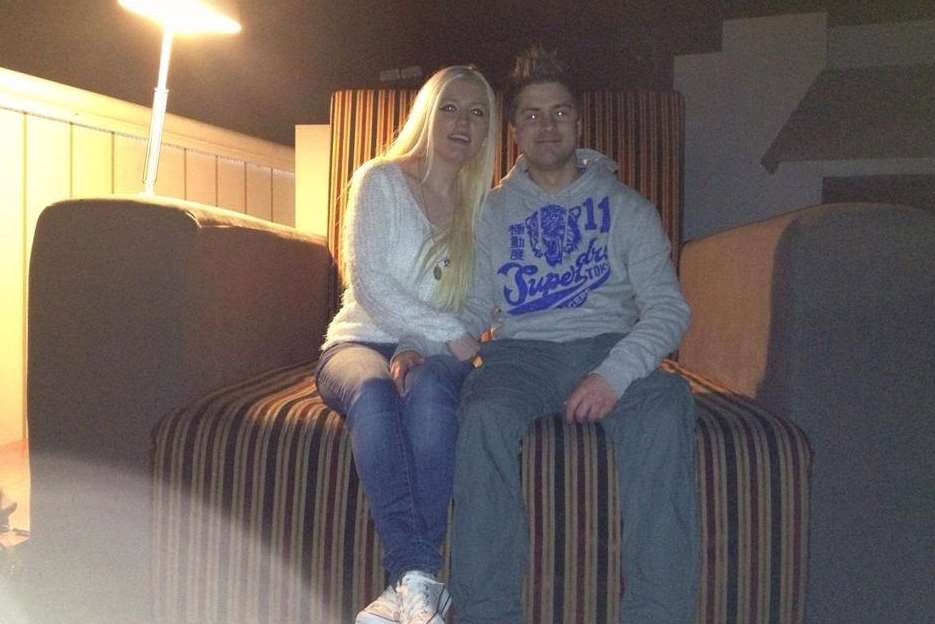 Missing Pat Lamb with girlfriend Natasha Morgan