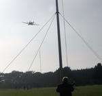 Spitfire flies over Duke of York's School