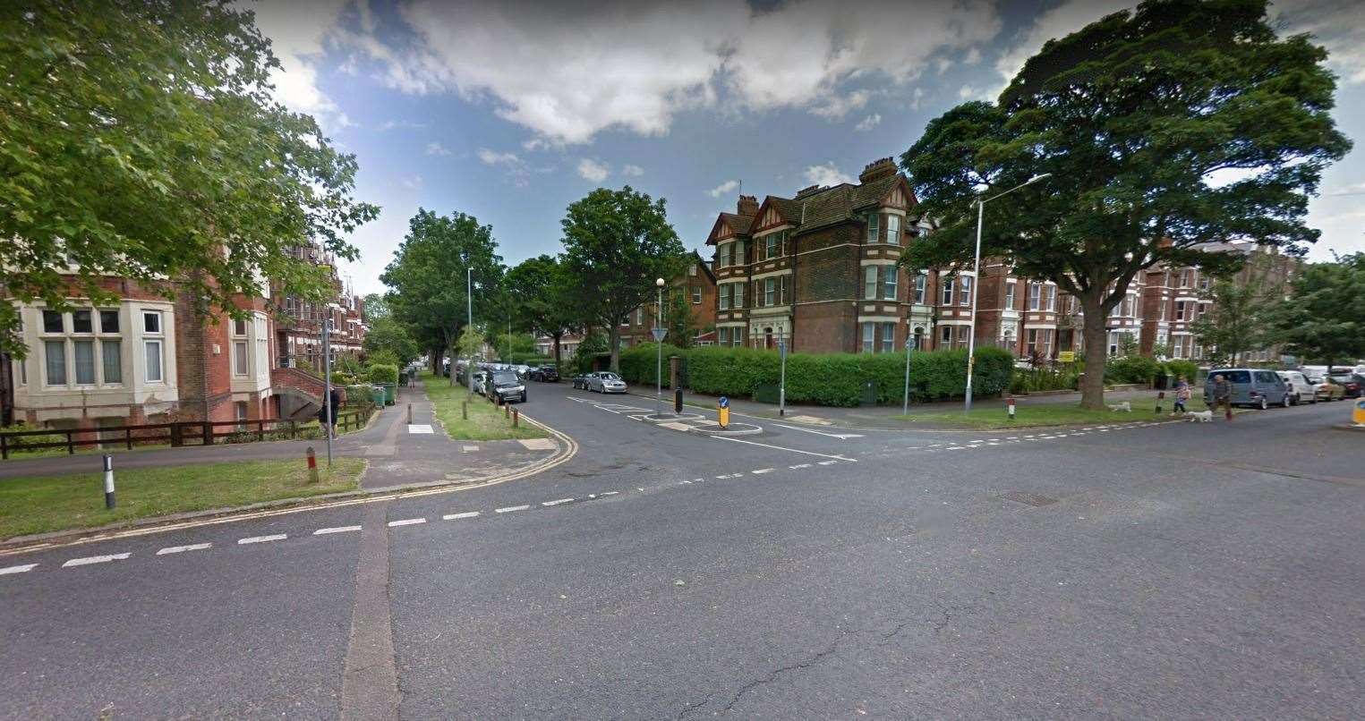 The incident happened near the junction between Bouverie Road West and Earls Avenue. Picture: Google