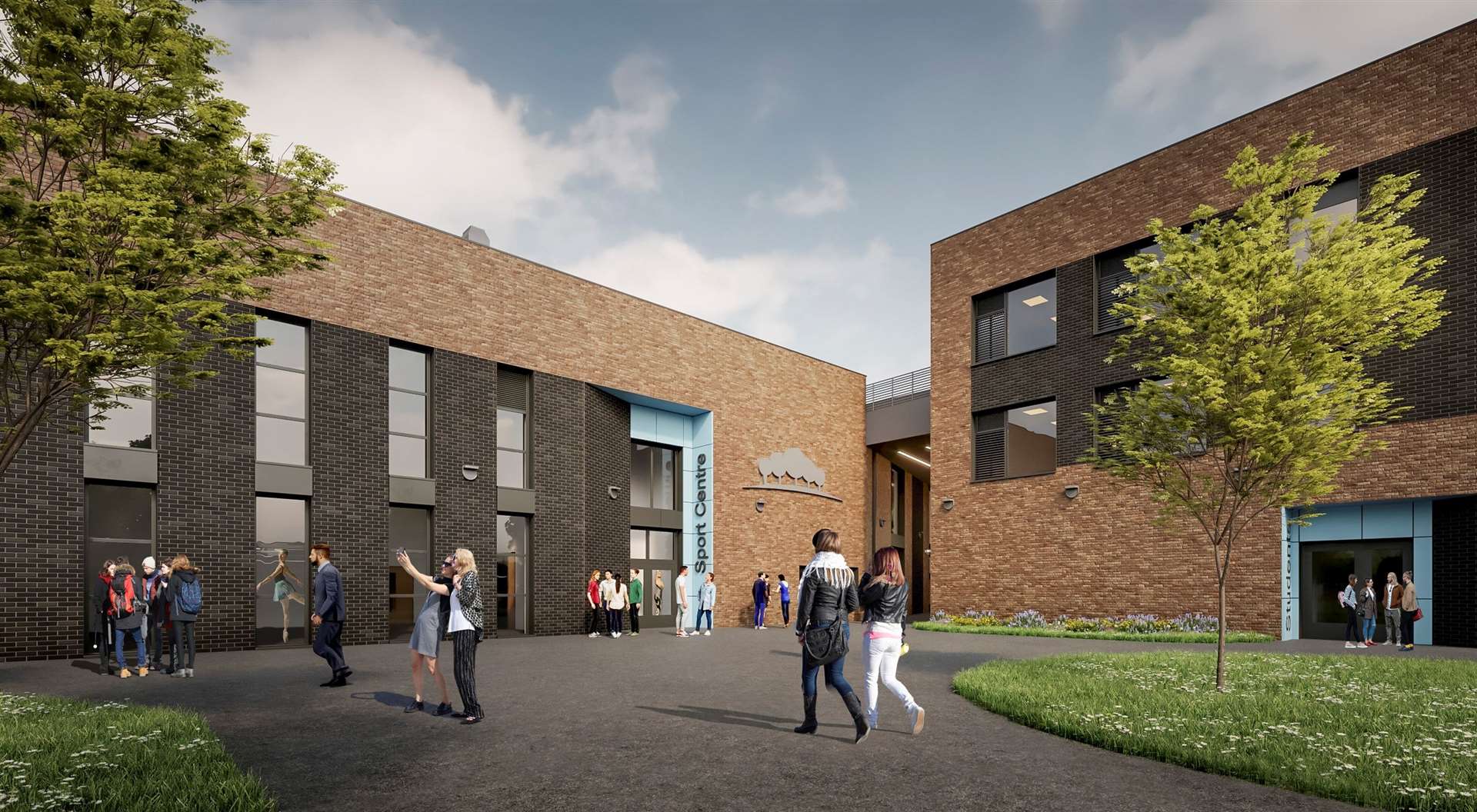 A CGI of what the Orchards Academy in St Mary's Road, Swanley will look like. Photo: Bond Bryan Architects and the Department for Education