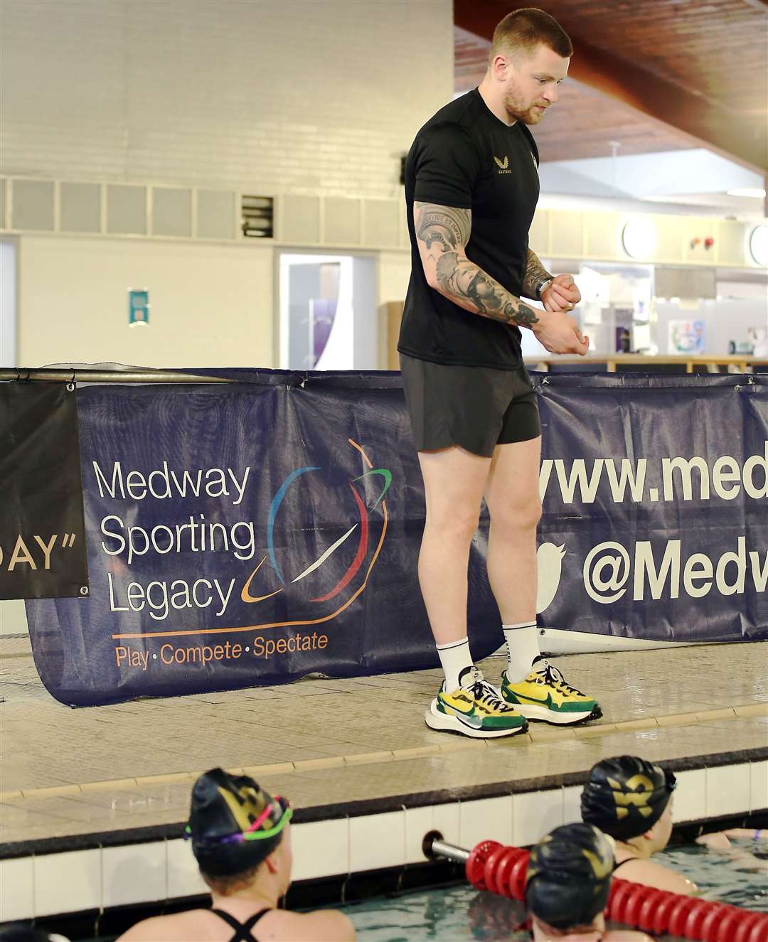 Adam Peaty hosts his Swimming Clinic at Strood Leisure Centre. Picture: Medway Council