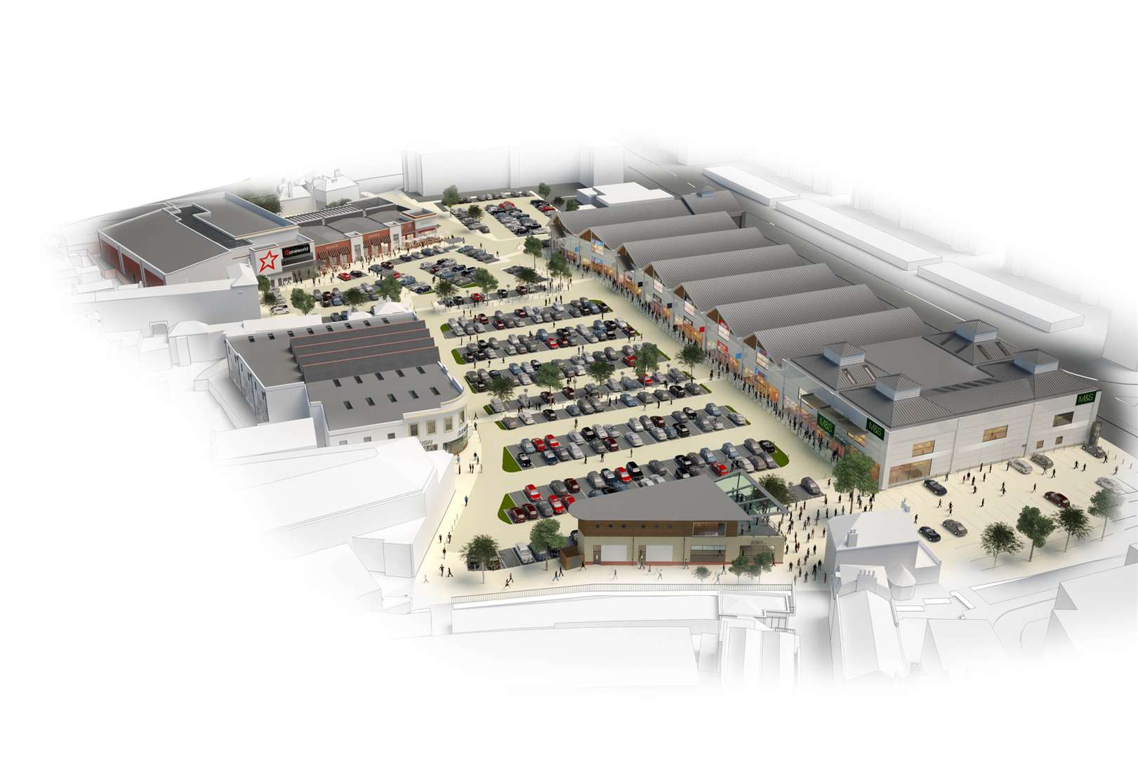 Artist's impression of St James development in Dover.