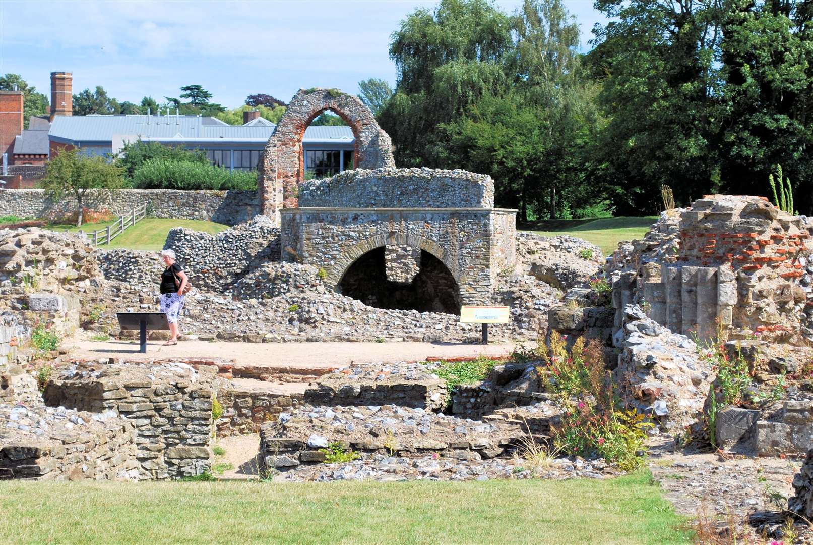 St Augustine’s Abbey in Canterbury. In 597 King Ethelbert donated his own pagan temple at Canterbury for St Augustine to build a church and monastery, an early sign of the rise of Saxon civilisation