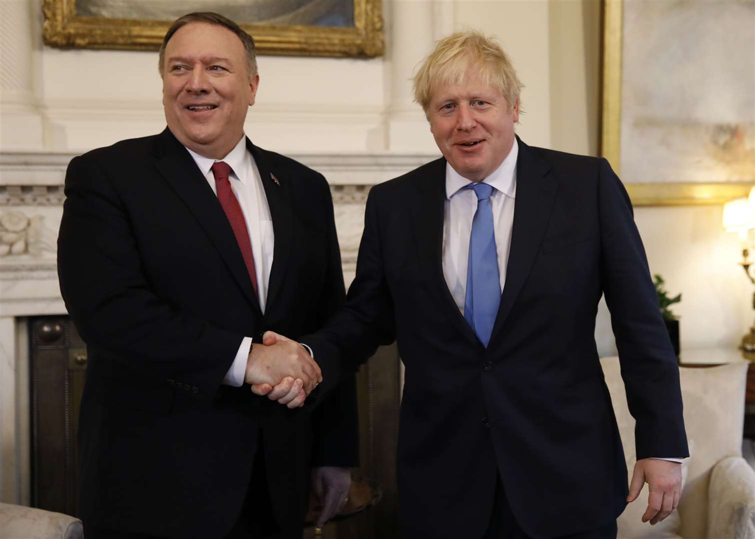 Prime Minister Boris Johnson (right) and US Secretary of State Mike Pompeo will meet at a Downing Street summit (Tolga Akmen/PA)