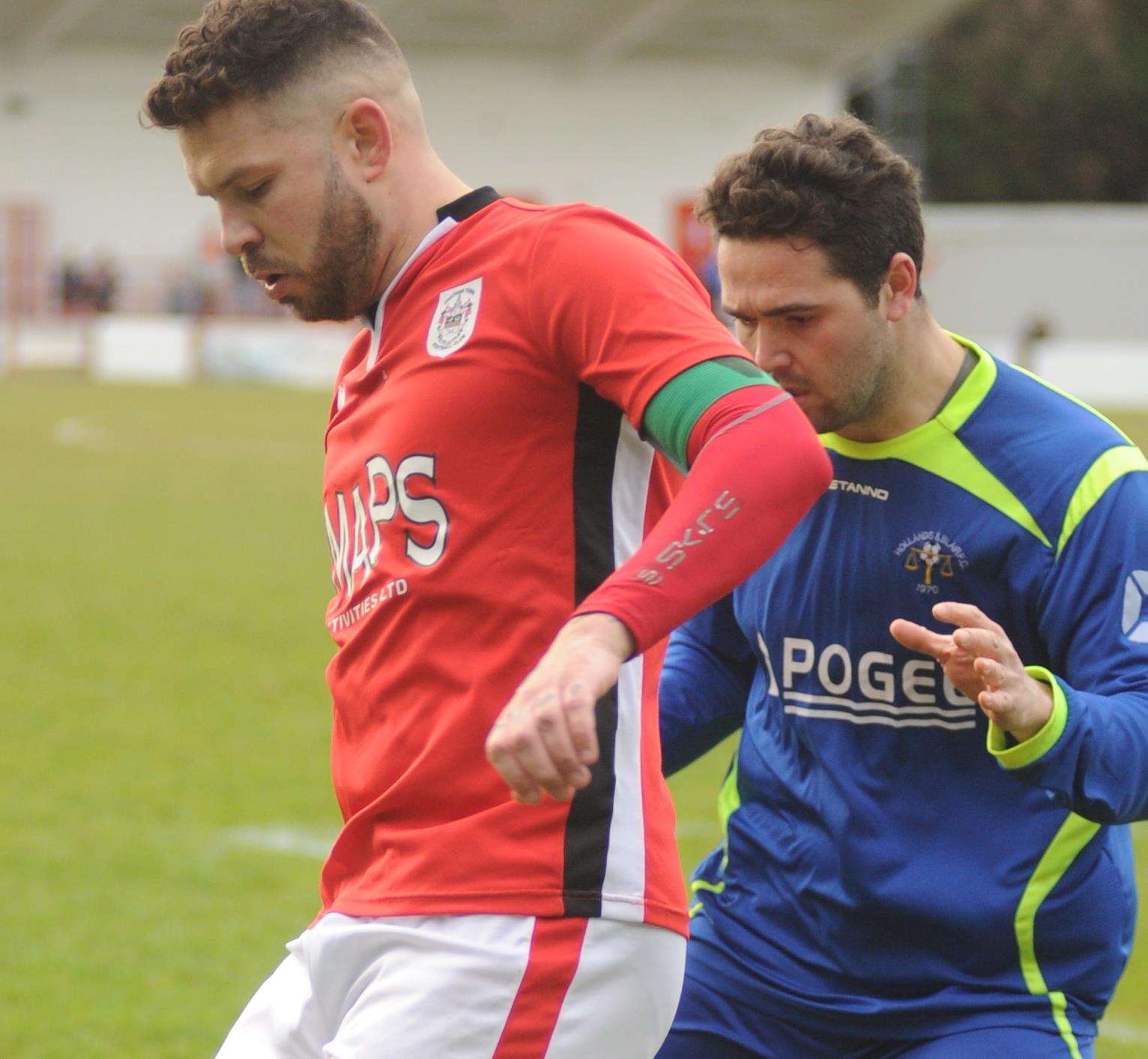 Paul Vines is Chatham's top scorer Picture: Steve Crispe