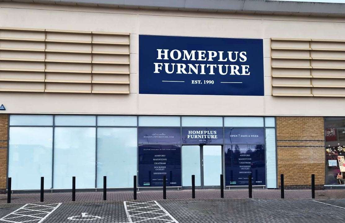 HomePlus Furniture in Neats Court Retail Park, Queenborough, will be shutting down