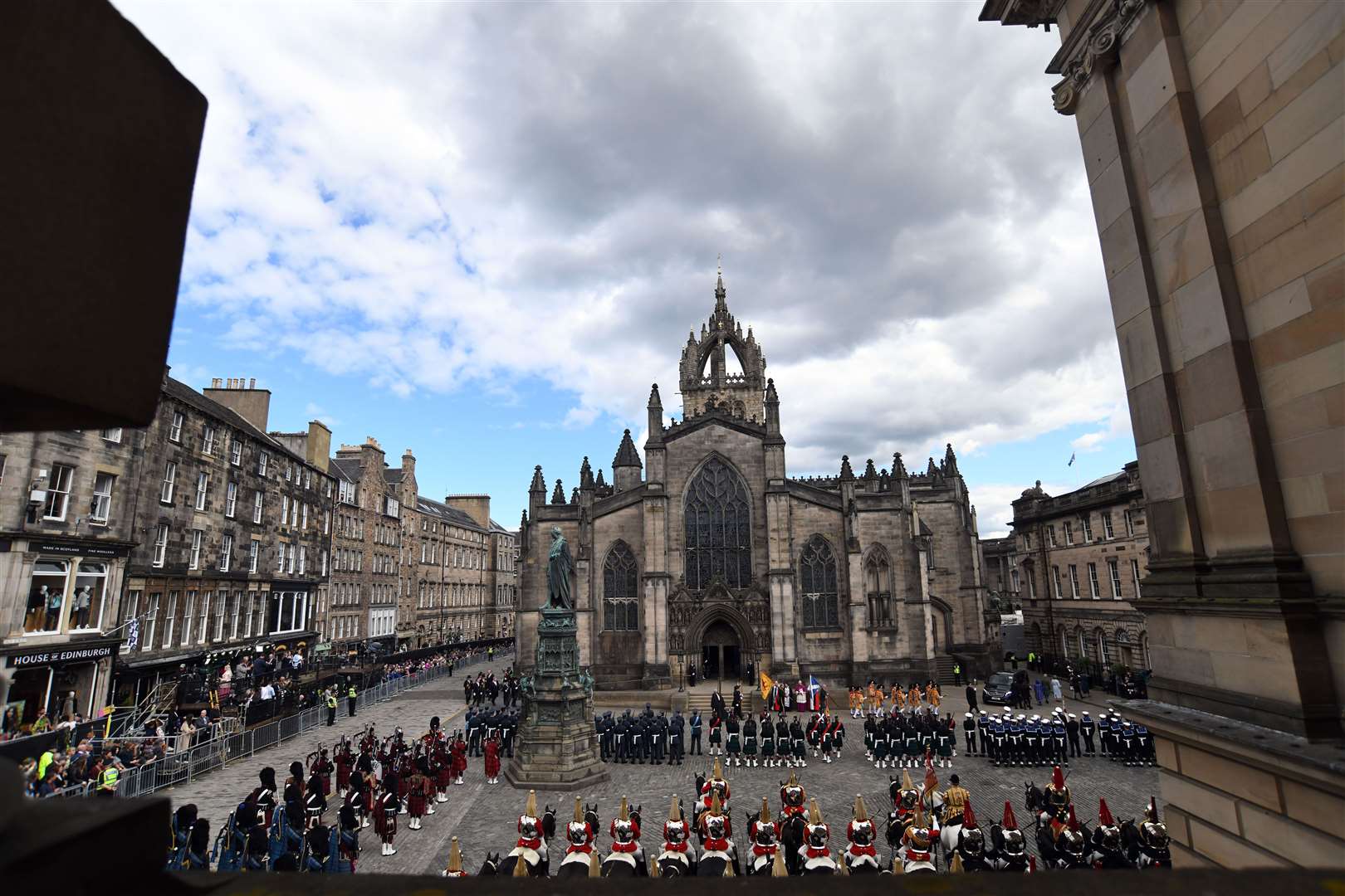 A national service of thanksgiving and dedication for the King and Queen was held at St Giles’ Cathedral in 2023 (Mike Boyd/PA)