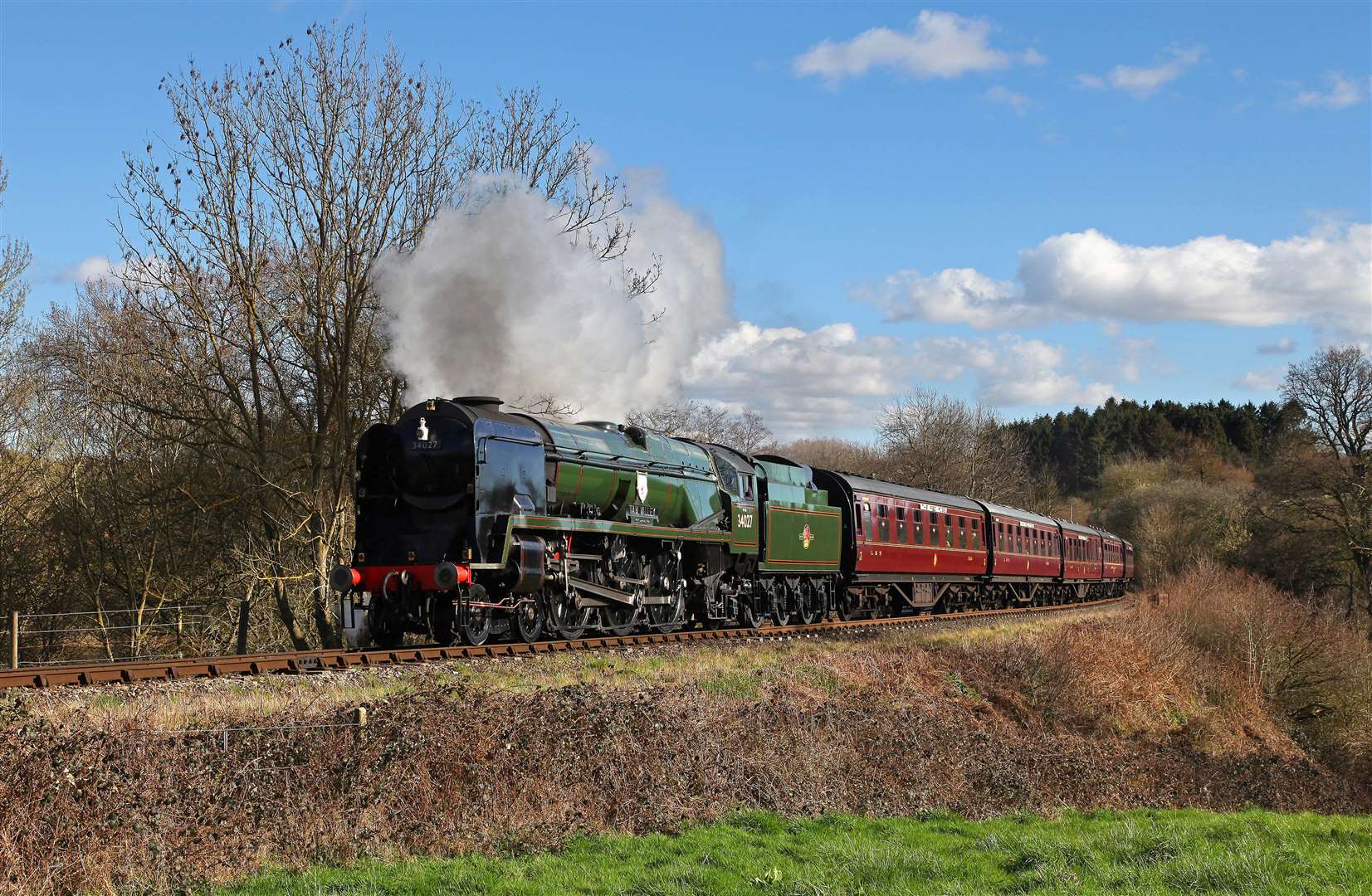 The 34027 Taw Valley will be known as Elizabeth II and painted purple to mark the Platinum Jubilee (Phil Metcalfe /Alamy/PA)