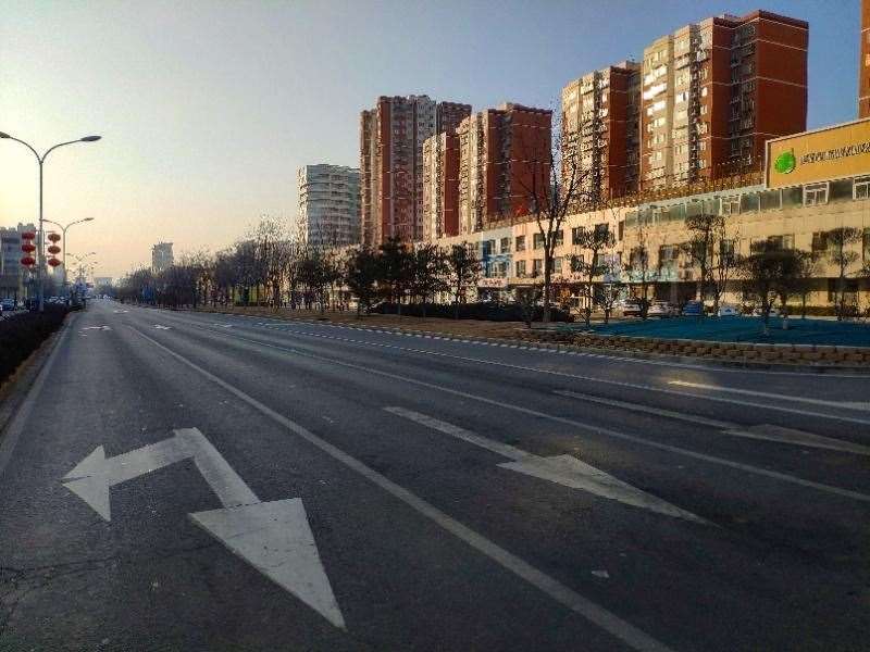 Abandoned streets in Beijing on lockdown during coronavirus