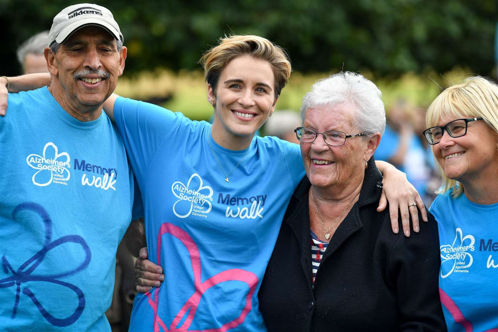 Line Of Duty star Vicky McClure with members of the Our Dementia Choir (Jacob King/PA)