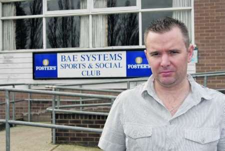 Manager Andy Frost outside the club