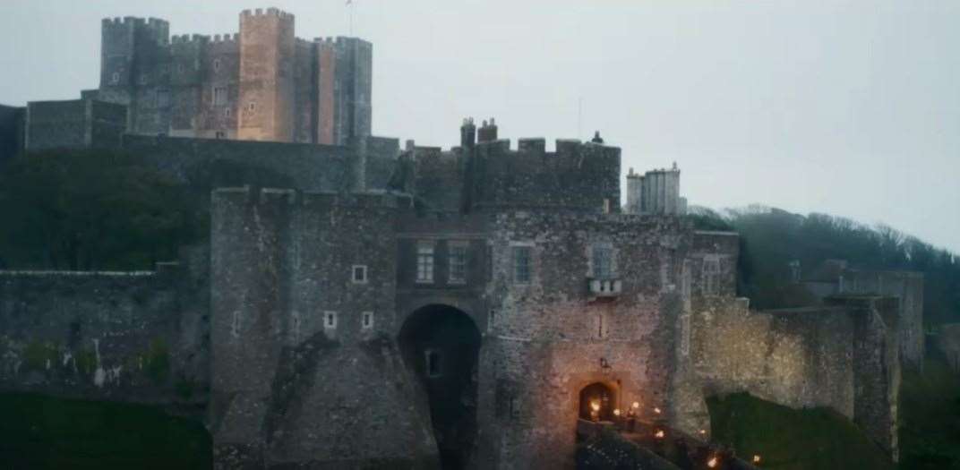 Scenes from historical drama My Lady Jane were filmed at Dover Castle. Picture: Prime Video/My Lady Jane