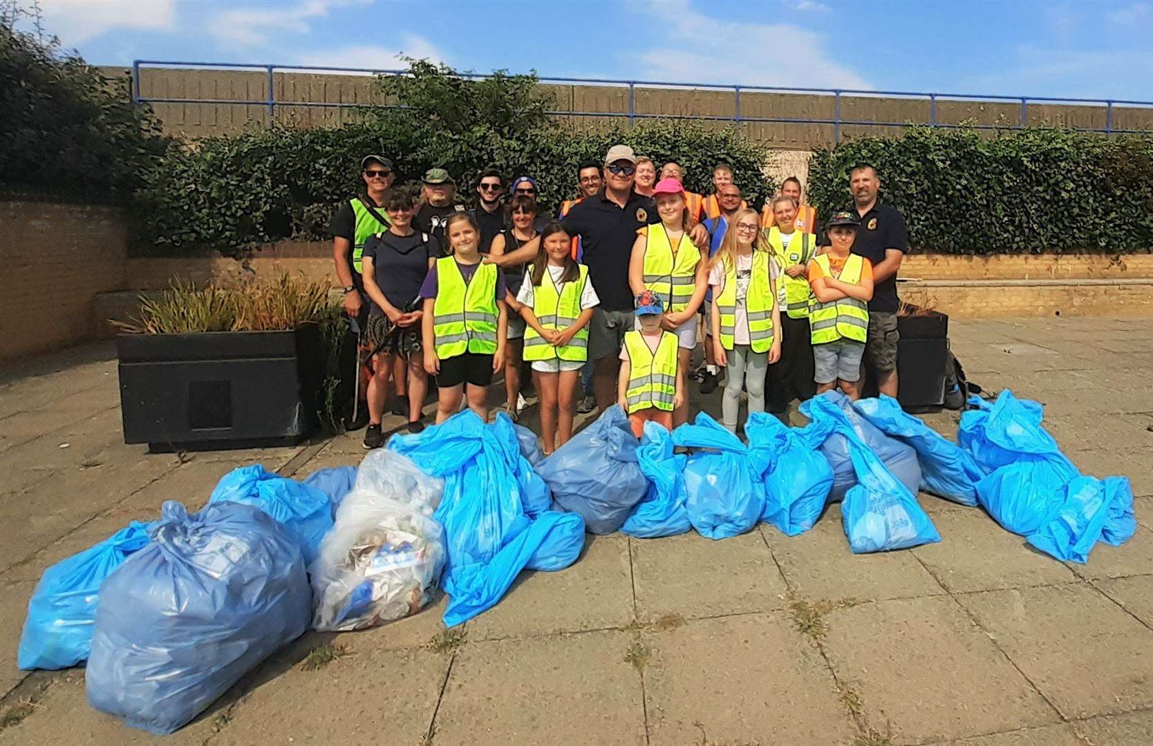 Beach litter pickers during the Sheerness Festival of the Sea. Picture: Phil Crowder