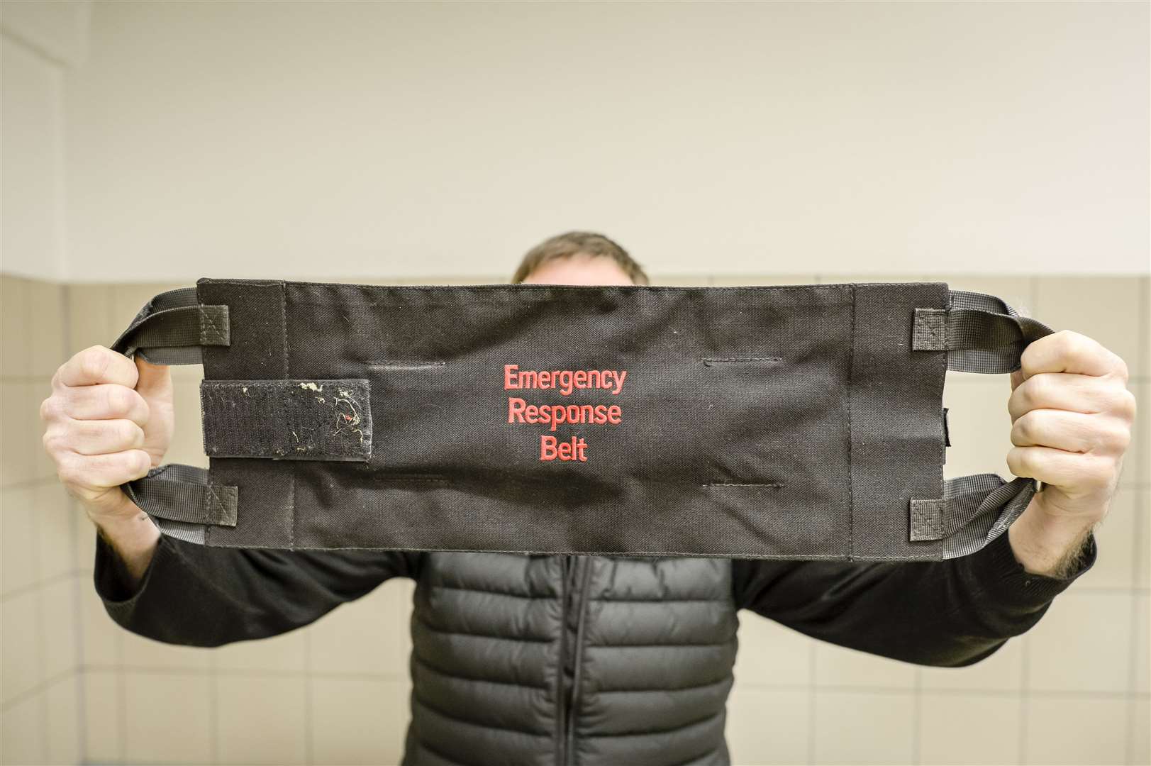 An Emergency Response Belt (ERB) similar to the one used to restrain Thomas Orchard (Ben Birchall/PA)