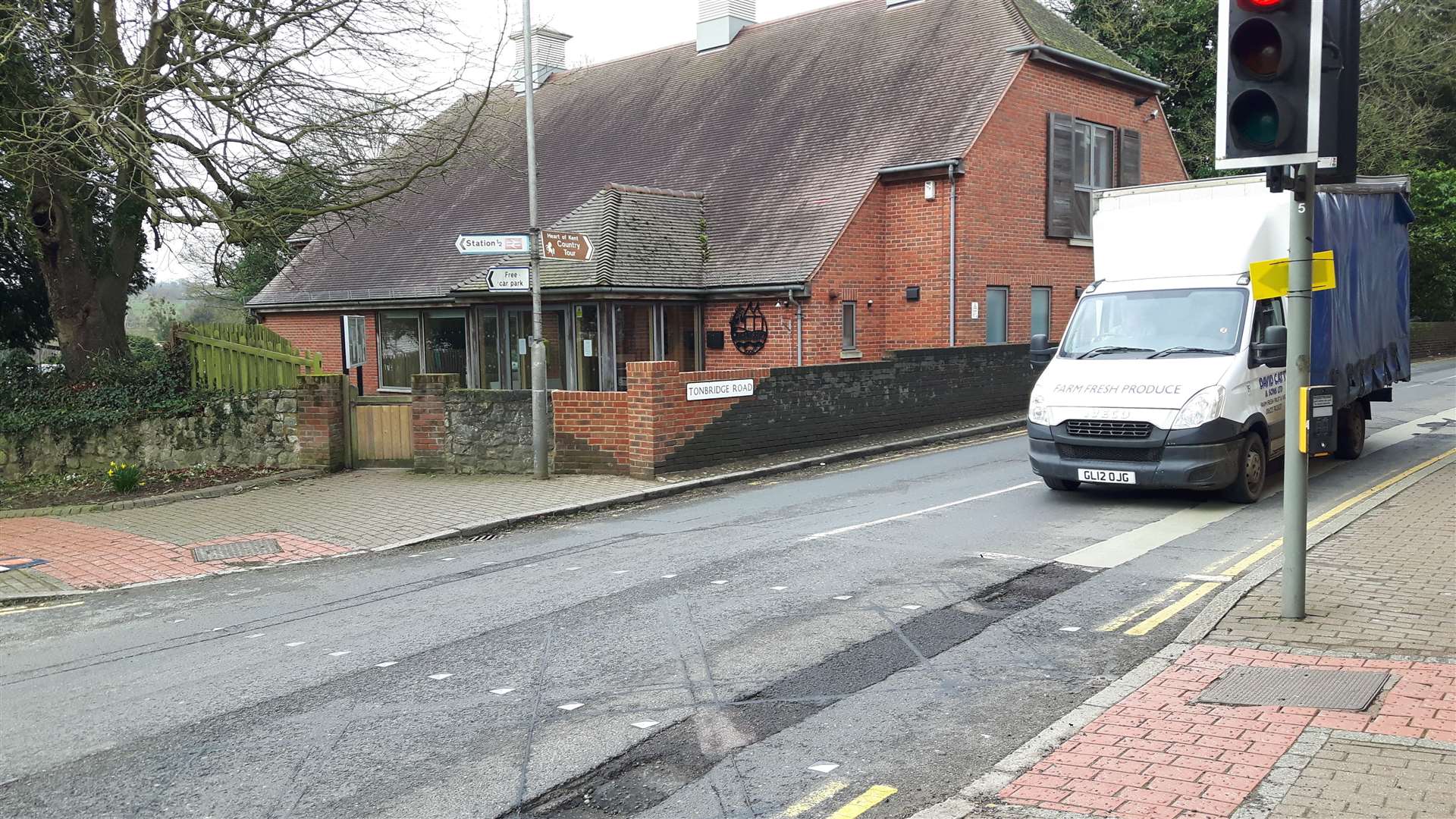 The arson attack happened near Wateringbury Village Hall