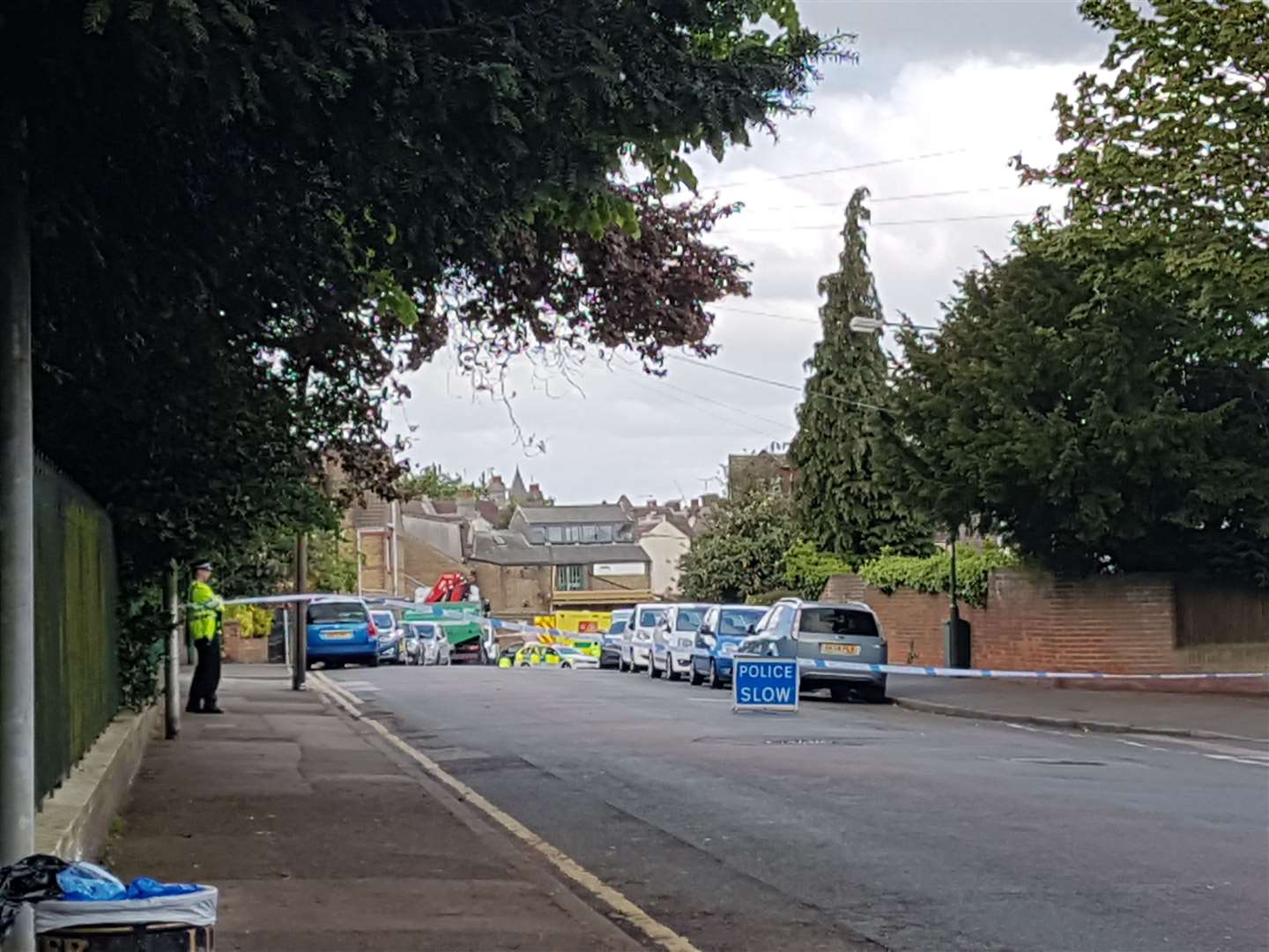 Napier Road was cordoned off by police (9638926)