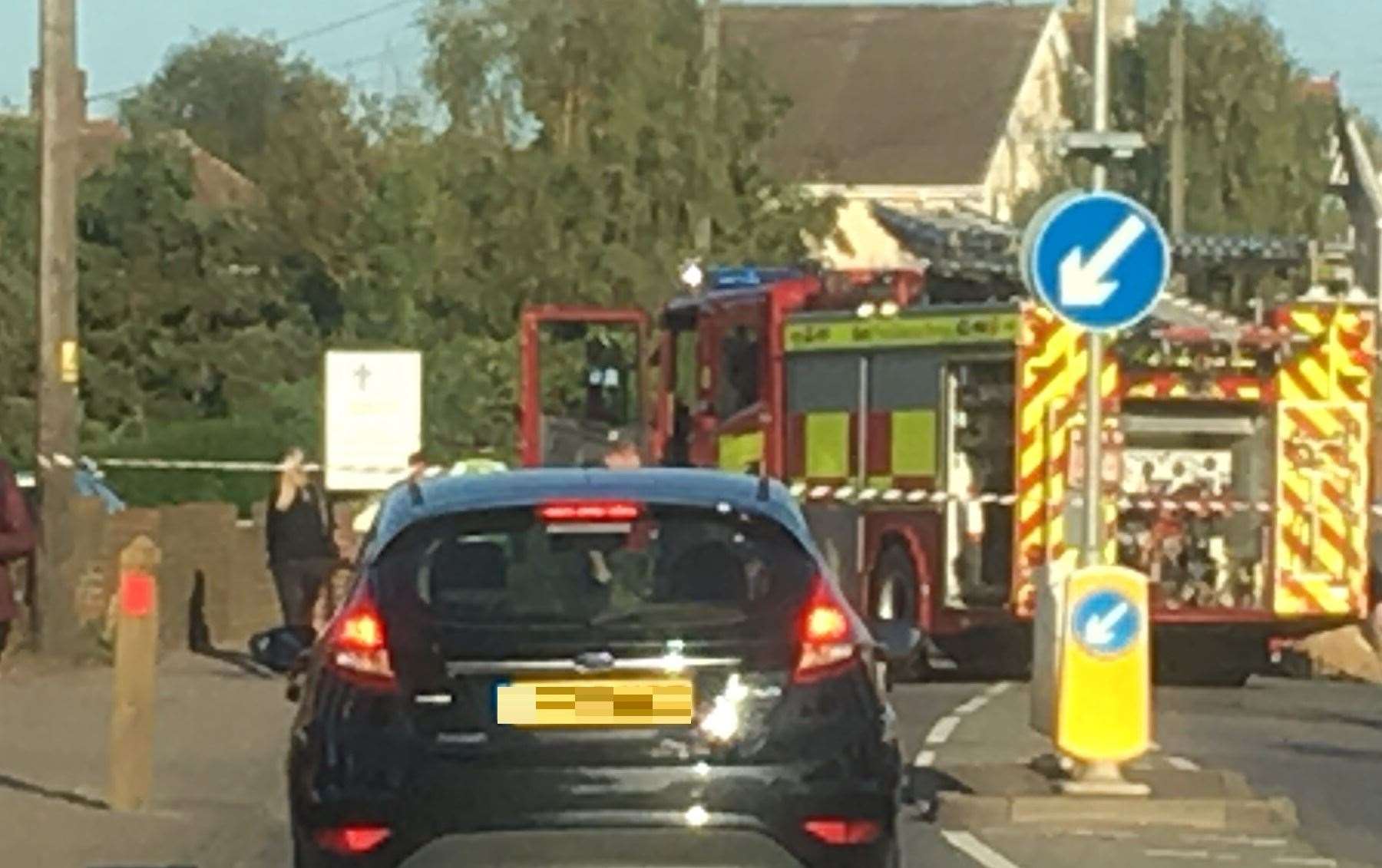 Emergency services are at the scene of Minster Road after a crash (16561480)