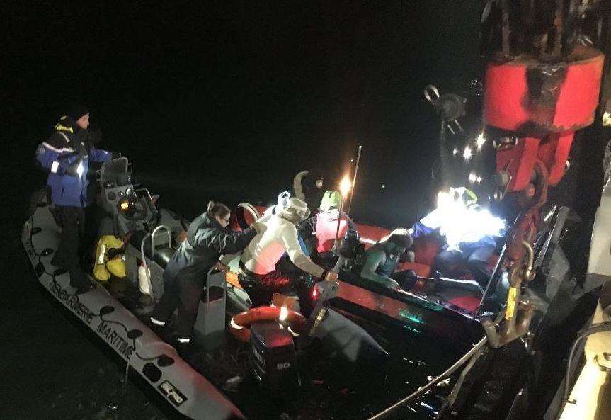 The French rescued migrants in the Channel ©Gendarmeriemaritime