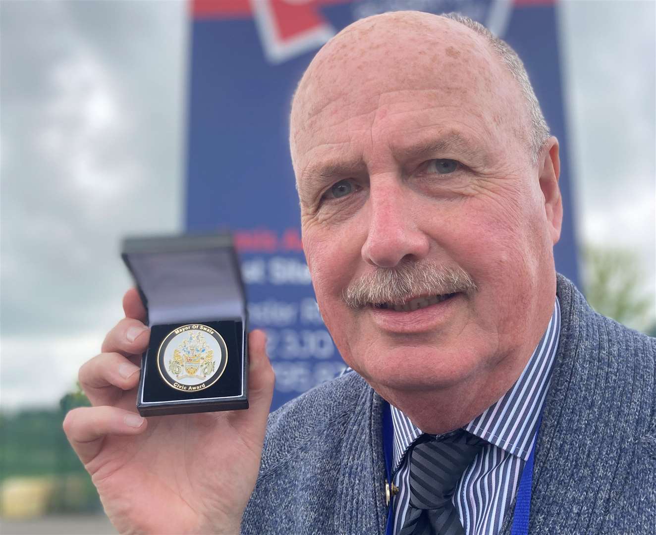 Paul Murray, from Sheppey, with his medal